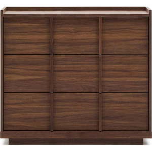 Hnědá komoda v dekoru ořechu 100x78x50 cm Onix – Kave Home obraz