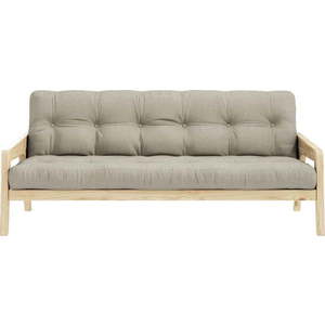 Béžová rozkládací pohovka 204 cm Grab - Karup Design obraz