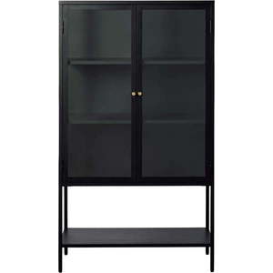 Černá kovová vitrína 90x160 cm Carmel – Unique Furniture obraz