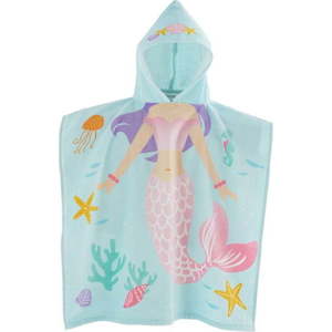 Světle modré bavlněné dětské pončo Mermaid – Catherine Lansfield obraz