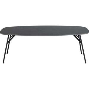 Černý konferenční stolek s keramickou deskou 60x120 cm Caracas – Actona obraz