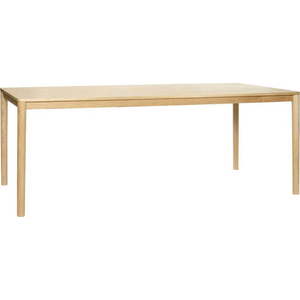 Jídelní stůl v dekoru dubu v přírodní barvě 100x200 cm Ground – Hübsch obraz