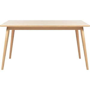 Rozkládací jídelní stůl s deskou v dubovém dekoru v přírodní barvě 150x90 cm Barrali – Unique Furniture obraz
