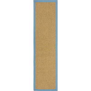 Vnitřní a venkovní koberec ve světle modré a světle hnědé barvě 60x230 cm Sisal Look – Flair Rugs obraz