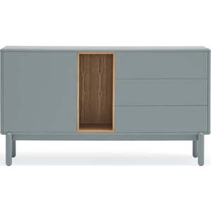 Modro-šedá nízká komoda 140x76 cm Corvo – Teulat obraz