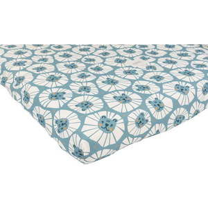 Napínací bavlněné dětské prostěradlo do postýlky 60x120 cm Denim Lions – Malomi Kids obraz