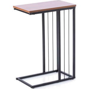 Odkládací stolek s deskou v dekoru ořechového dřeva 25x45 cm Flurta – Homede obraz