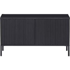 Černý TV stolek z borovicového dřeva 100x56 cm Gravure – WOOOD obraz
