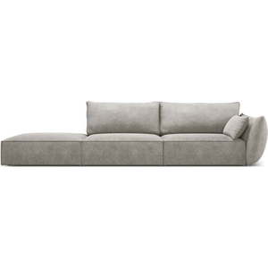 Světle šedá lenoška (pravý roh) Vanda – Mazzini Sofas obraz