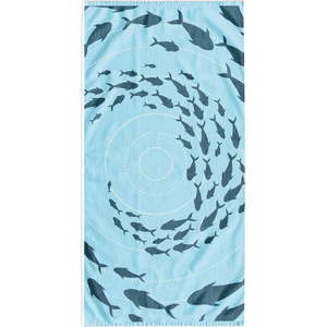 Modrá plážová osuška 90x180 cm Shoal – DecoKing obraz
