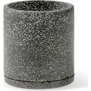 Tmavě šedý květináč Bonami Selection Terrazzo, ø 34 cm obraz