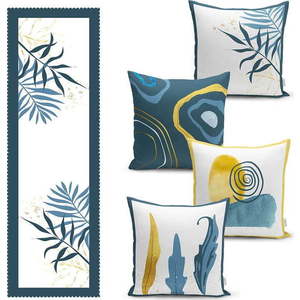 Set 4 ks povlaků na polštář a běhounu na stůl – Mila Home obraz