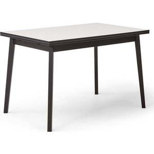 Černo-bílý rozkládací jídelní stůl v dubovém dekoru Hammel Single, 120 x 80 cm obraz