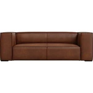 Koňakově hnědá kožená pohovka 212 cm Madame – Windsor & Co Sofas obraz