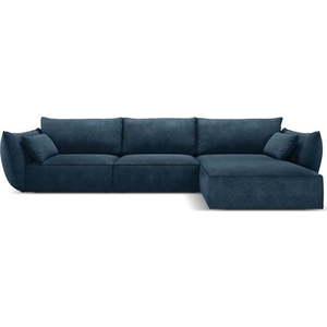 Tmavě modrá rohová pohovka (pravý roh) Vanda – Mazzini Sofas obraz