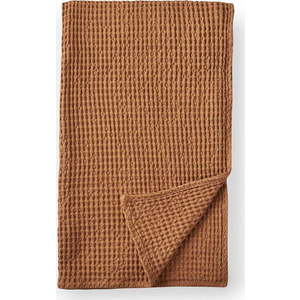 Hnědá bavlněná deka 150x200 cm Jaipur Chunky Waffle – Pineapple Elephant obraz