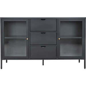 Černá kovová komoda 140x85 cm Dalby – House Nordic obraz