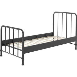 Šedá kovová dětská postel 90x200 cm BRONXX – Vipack obraz
