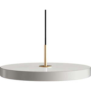 Světle šedé LED závěsné svítidlo s kovovým stínidlem ø 43 cm Asteria Medium – UMAGE obraz