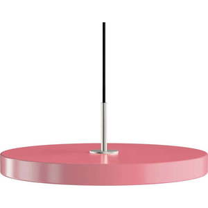 Růžové LED závěsné svítidlo s kovovým stínidlem ø 43 cm Asteria Medium – UMAGE obraz