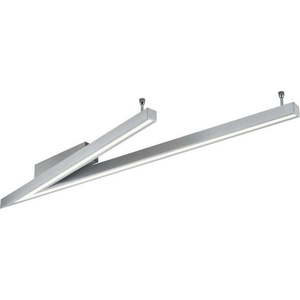 Šedé LED stropní svítidlo s hlasovým ovládáním/s ovládáním pomocí mobilní aplikace s kovovým stínidlem 35x127.5 cm Cicanto – CINQUE obraz