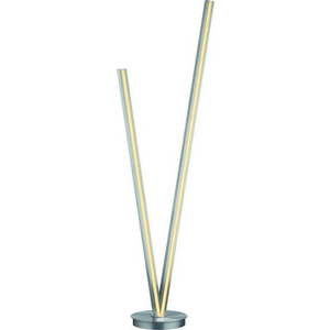 Šedá LED stojací lampa s hlasovým ovládáním/s ovládáním pomocí mobilní aplikace s kovovým stínidlem (výška 172, 5 cm) Cicanto – CINQUE obraz