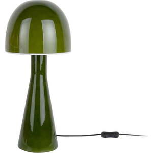 Tmavě zelená stolní lampa se skleněným stínidlem (výška 45 cm) Bombin – Leitmotiv obraz