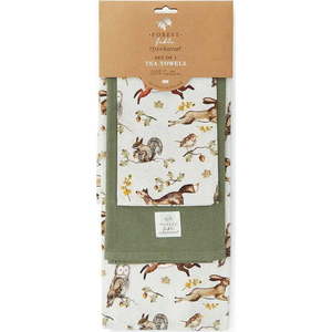 Bavlněné utěrky v sadě 3 ks 45x65 cm Forest Fable – Cooksmart ® obraz