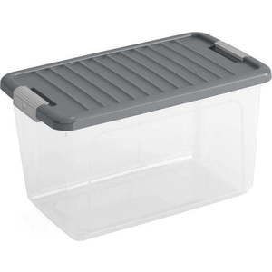 Plastový úložný box s víkem 49x30x28, 5 cm W box M – KIS obraz