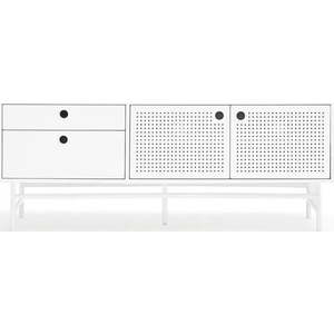 Bílý TV stolek 140x52 cm Punto - Teulat obraz