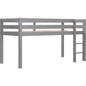 Šedá vyvýšená dětská postel z borovicového dřeva 90x200 cm PINO – Vipack obraz