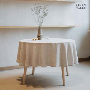 Lněný ubrus ø 230 cm – Linen Tales obraz