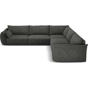 Šedá rohová pohovka (variabilní) Vanda – Mazzini Sofas obraz