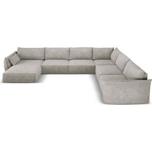 Světle šedá rohová pohovka (pravý roh) Vanda – Mazzini Sofas obraz