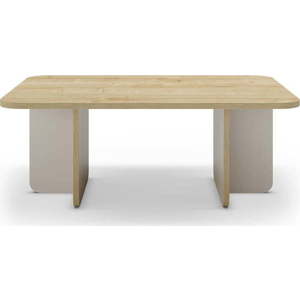 Konferenční stolek s deskou v dubovém dekoru v krémovo-přírodní barvě 56x100 cm Hillary – Marckeric obraz