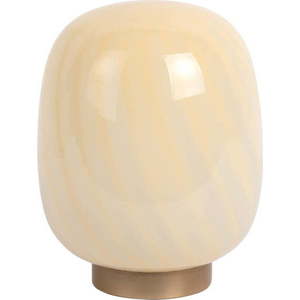 Světle žlutá stolní lampa se skleněným stínidlem (výška 20 cm) Summer Globe – Leitmotiv obraz