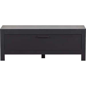 Černý TV stolek z borovicového dřeva 120x45 cm Bonk – Basiclabel obraz