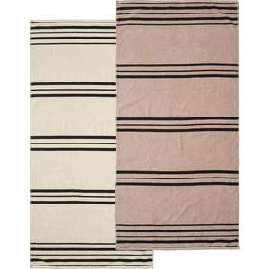 Béžová plážová osuška 75x150 cm Banded Stripe – Catherine Lansfield obraz