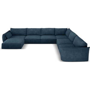 Tmavě modrá rohová pohovka (pravý roh) Vanda – Mazzini Sofas obraz