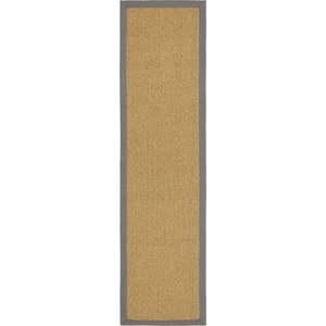 Vnitřní a venkovní koberec v šedé a světle hnědé barvě 60x230 cm Sisal Look – Flair Rugs obraz