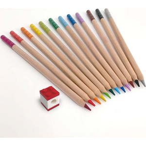 Sada 12 pastelek s klipem ve tvaru kostičky LEGO® Stationery obraz