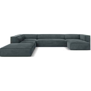 Rohová pohovka (levý roh) v petrolejové/šedé barvě Madame – Windsor & Co Sofas obraz
