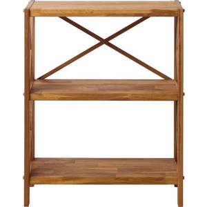 Regál z dubového dřeva v přírodní barvě 70x87 cm X-Shelf – Unique Furniture obraz