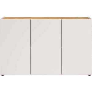 Krémová skříňka v dekoru dubu 120x76x34 cm Adrano – Germania obraz