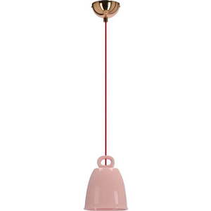 Růžové závěsné svítidlo s keramickým stínidlem Sewilla – Candellux Lighting obraz