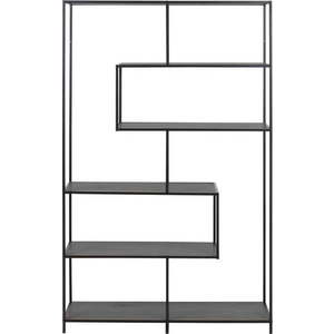 Černá knihovna v dekoru jasanu 114x185 cm Seaford – Actona obraz