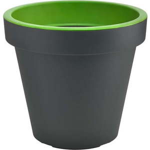 Šedo-zelený květináč Gardenico Metro Twist, ø 29, 5 cm obraz
