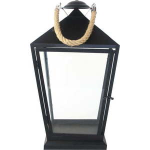 Černá lucerna Esschert Design Classical, výška 45, 6 cm obraz