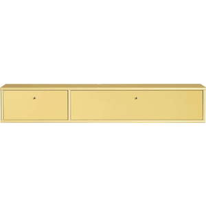 Světle žlutý TV stolek 136x22 cm Mistral – Hammel Furniture obraz