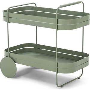 Kovový servírovací stolek na kolečkách 74x42 cm Gin & Trolley – Spinder Design obraz